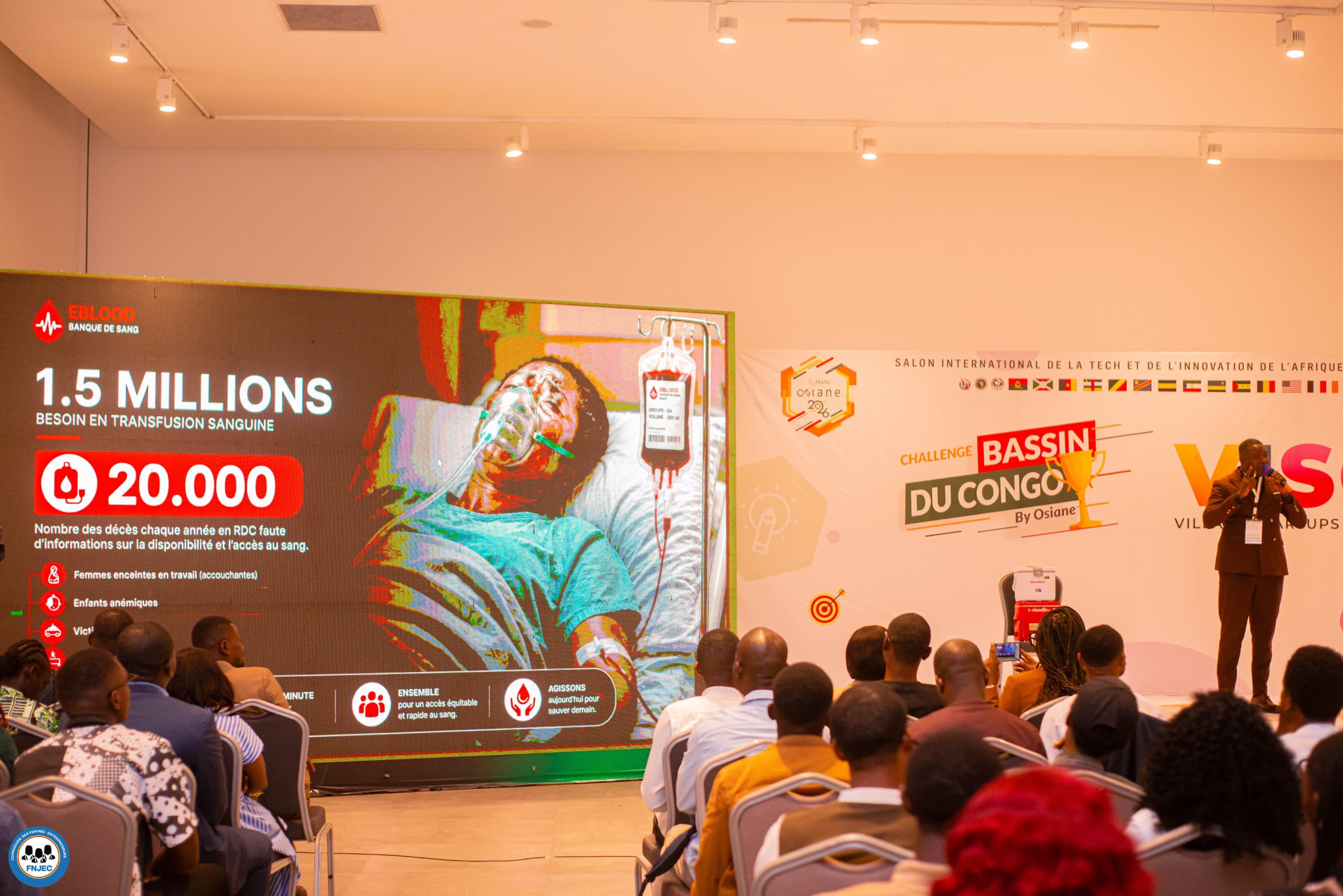 E-Blood Bank Makila au Challenge Bassin du Congo, salon Osiane 2026